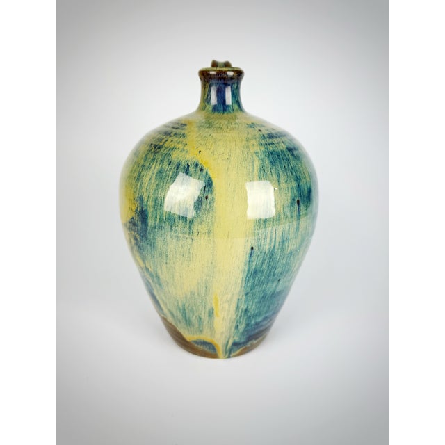 1980s 1982 Signed Studio Pottery Jug – Teague (w.d.g.) – Glazed Stoneware For Sale - Image 5 of 11