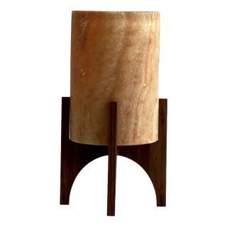 Comet No. 0204 Hand-Carved Alabaster Table Lamp by Material Lights For Sale