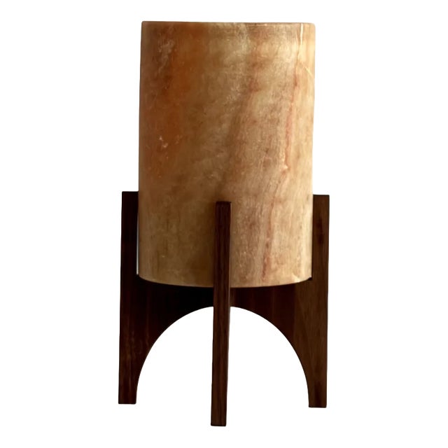 Comet No. 0204 Hand-Carved Alabaster Table Lamp by Material Lights For Sale