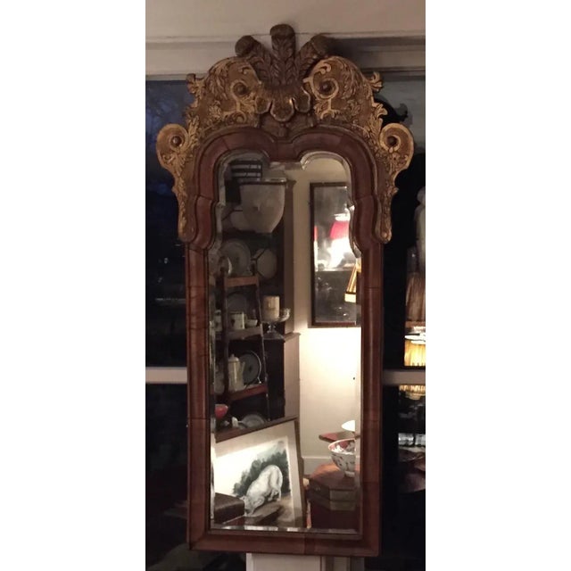 18th Century 18th Century English George II Walnut & Gilt Pier Mirror For Sale - Image 5 of 11