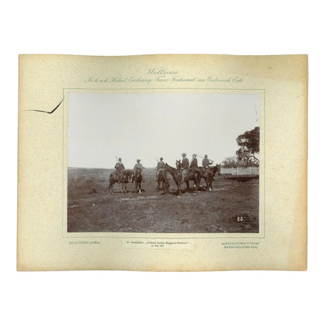 Arthurs Leigh Baggerie, Vintage Photograph, 1893 For Sale