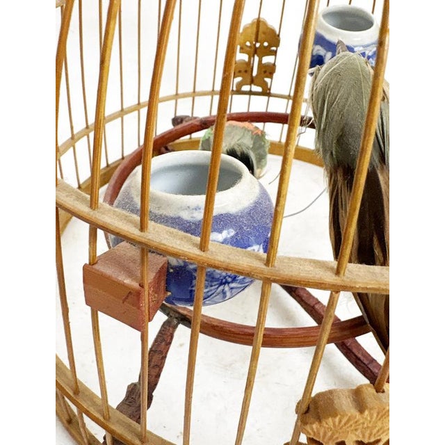 Blue Vintage Chinese Birdcage, 1970, Set of 3 For Sale - Image 8 of 13