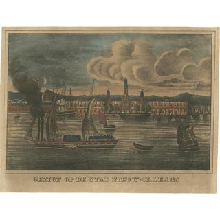 New Orleans, 1830s, Lithograph on Paper For Sale