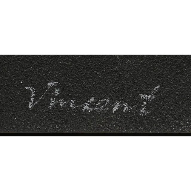 1970s Mid-Century Oil on Canvas Painting For Sale - Image 5 of 5