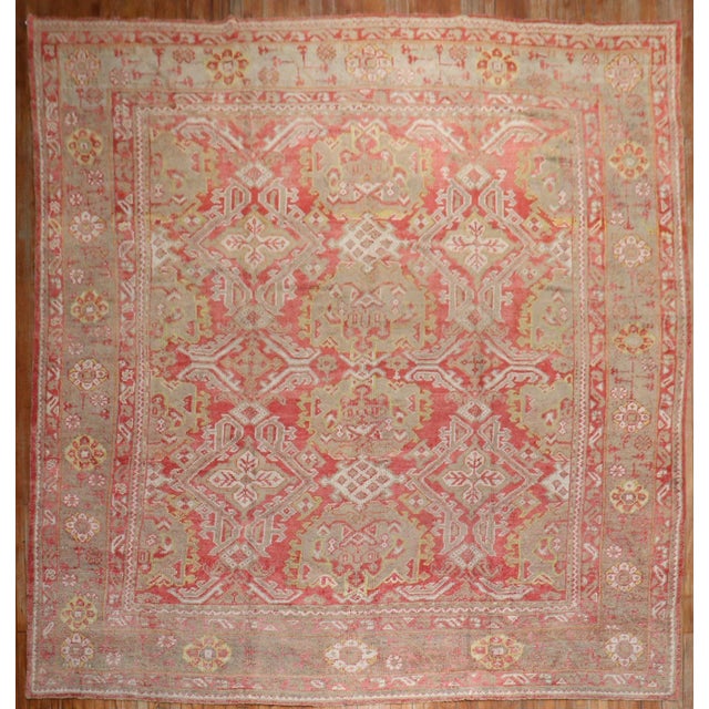 Antique Zabihi Collection Oversize Oushak Rug - 11'5" x 13'10" For Sale - Image 11 of 12