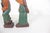 Vintage Hand Carved Painted Wood Man and Woman Folk Art Couple Figurines Carving, Shelf Decor For Sale - Image 12 of 12