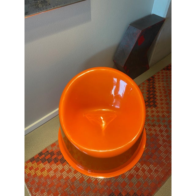 Orange Vintage Panto Pop Lounge Chair Verner Panton Innovation Design Studio For Sale - Image 8 of 10