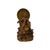 1990s 7" Bodhisattva Statue W Calligraphy Halo & Lotus Base Wood Statue For Sale - Image 5 of 10