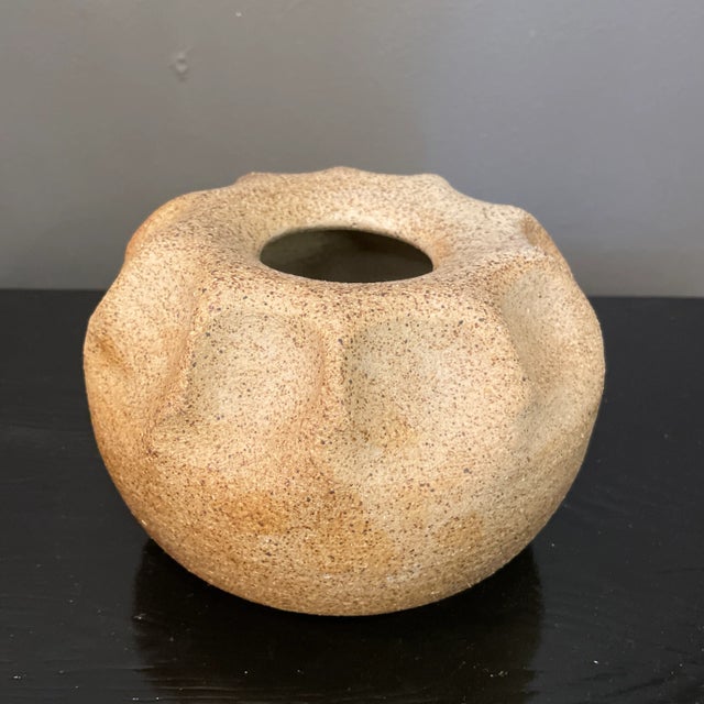 Vintage German Earthenware Pottery Vase (Signed Hanauer) For Sale In Miami - Image 6 of 6