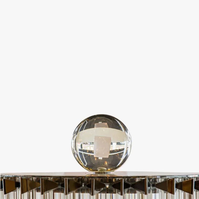 1970s Triedri Murano Glass Column Floor Lamp, 1970s For Sale - Image 5 of 7