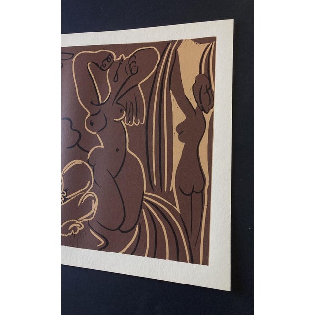 After Pablo Picasso, Three Women, Cercle d'Art, 1962, Linocut For Sale - Image 4 of 10