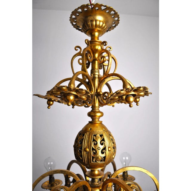 Antique French Chandelier For Sale - Image 5 of 13