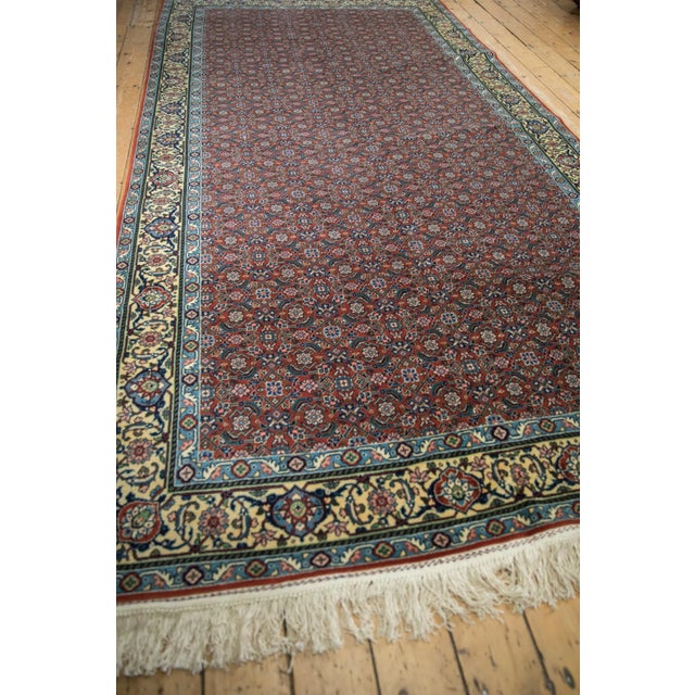 Vintage Bulgarian Tabriz Design Rug Runner - 5'11" X 11'11" For Sale - Image 9 of 12