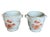 Vintage Floral Porcelain Cachepots With Gilded Rococo Handles For Sale - Image 4 of 12