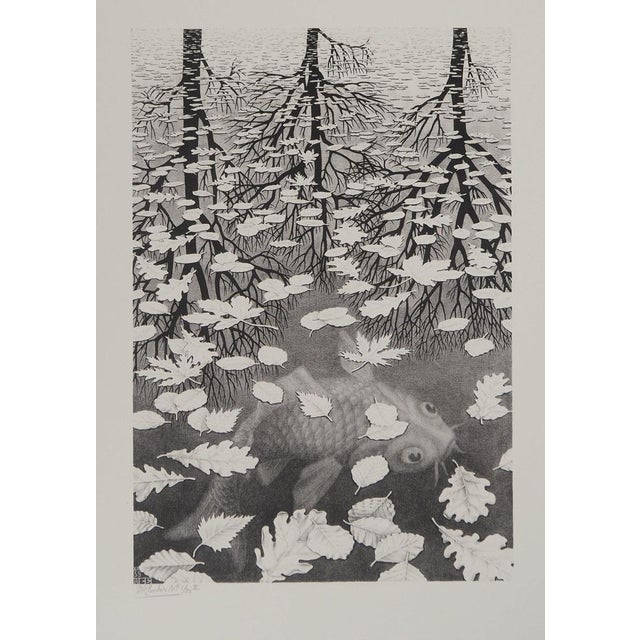 Maurits Cornelis Escher, Autumn and Carp, 2008, Engraving For Sale - Image 9 of 9
