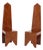 Pair of 1970s Modernist Tall Back "Throne Chairs" For Sale
