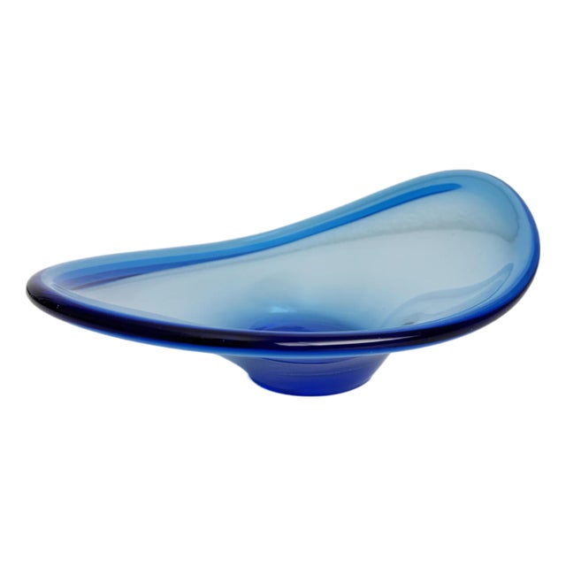 Vintage 1990's Lotta Pettersson for Ikea Art Glass Bowl For Sale