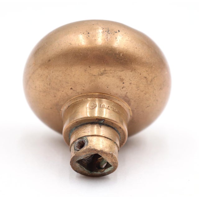 1890s Yale & Towne Brass Emblematic "A" Door Knob For Sale - Image 4 of 6