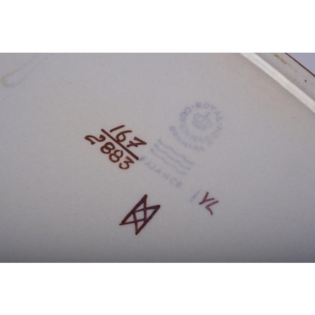 Faience Tenera Bowl by Elisabeth Selschau for Royal Copenhagen, Denmark, 1960s For Sale - Image 6 of 7