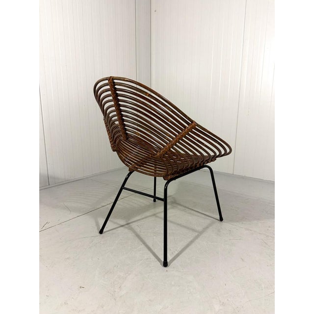 Rattan Easy Chairs attributed to Rohé Noordwolde Netherlands 1960s, Set of 2 For Sale - Image 11 of 18