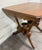 Victorian Antique W & M Salmans Victorian Eastlake Carved Oak Trestle Base Library Table For Sale - Image 3 of 10