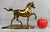 Traditional Vintage Traditional Brass Equestrian Horse Mantle Bookends - A Pair For Sale - Image 3 of 10