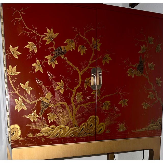 Contemporary Kindel Bar Cabinet For Sale - Image 3 of 12