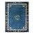 1920s Antique Blue Medallion Oriental Chinese Peking Hand Knotted Rug For Sale