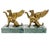 1970s Brass Griffins on Green Marble Bases Bookends - A Pair For Sale - Image 4 of 8