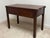 Vintage Curved Front Console Table / Writing Desk – Traditional Hepplewhite Style For Sale - Image 4 of 6
