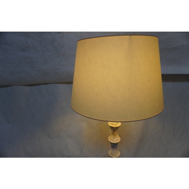 Visual Comfort Studio Vc Bamboo Belgian White Floor Lamp in Linen For Sale - Image 13 of 13