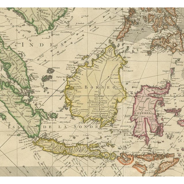Antique Map of the East Indies by Bonne, 1776 For Sale - Image 3 of 5