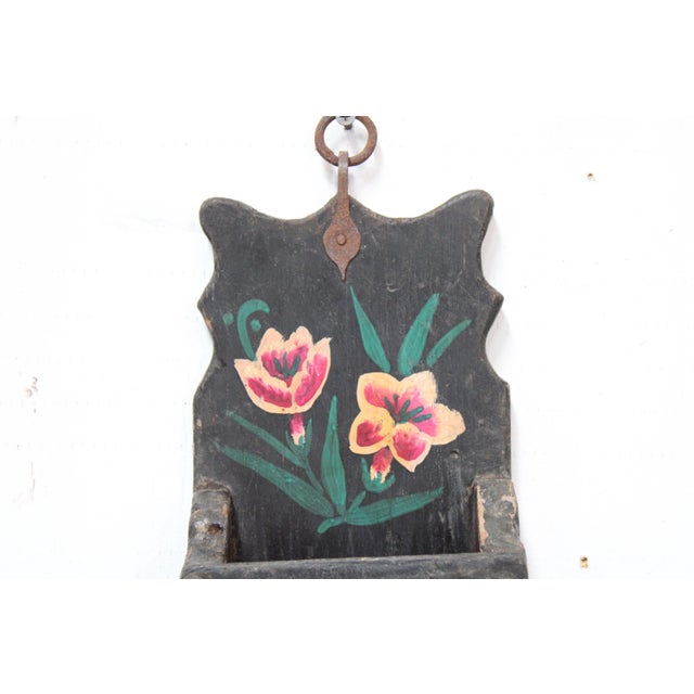Wall Pocket Floral -Pink Lily and Orange Tulips For Sale - Image 4 of 10