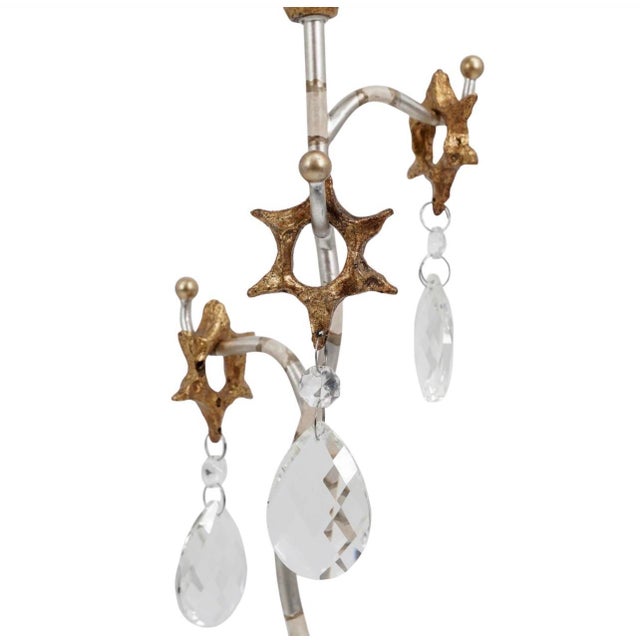 Tivoli Distressed Silver Buffet Table Lamps - a Pair For Sale - Image 4 of 10