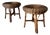 Low Bamboo and Rattan Ottomans, Italy, 1960s, Set of 2 For Sale