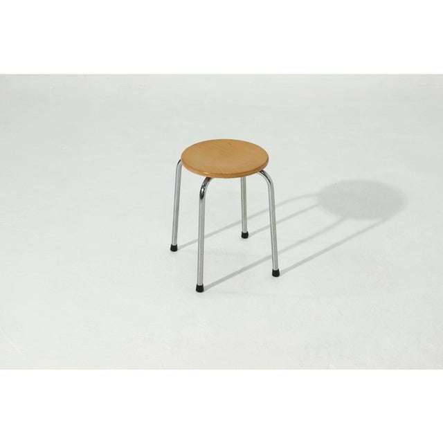 Industrial Dutch Stool from Oostwoud Fabrieken Franeker, 1960s For Sale - Image 9 of 11