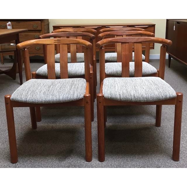 Set of Six Mid Century Danish Modern Teak Dining Chairs by Hans J.Frydendal for Boltinge Stolefabrik, Denmark c.1960...