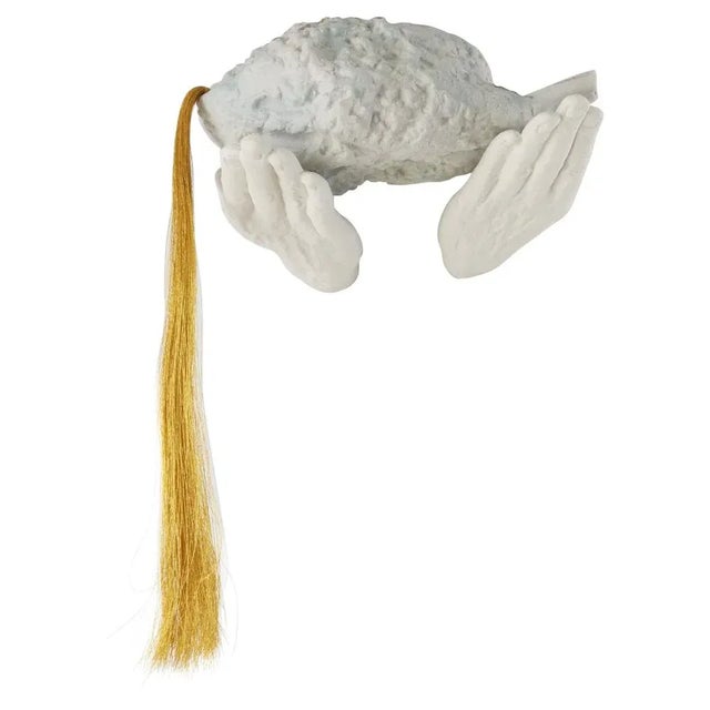 White Offering Healing Wall Sculpture by Dora Stanczel For Sale - Image 8 of 8