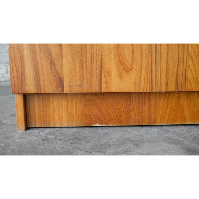 1970s Mid-Century Danish Modern Teak Hideaway Desk & Cabinet For Sale - Image 15 of 15