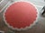 Handmade Cotton Round Scalloped Rug, Terracotta, Cream and Light Blue Round Dhurrie-9' Round For Sale - Image 11 of 13
