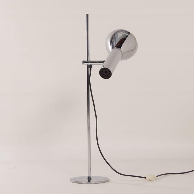 Table Lamp in Chromed Metal from Hustadt Leuchten, 1970s For Sale - Image 6 of 14