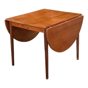 Vintage MCM Drop Leaf Extendable Dining Table