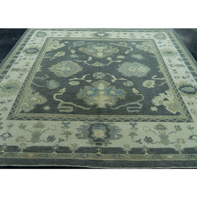 Early 21st Century Turkish Oushak Rug 8'3" x 8'5" #19059 For Sale - Image 5 of 8
