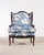 French Louis XV Style Wingback Bergere Á Oreilles Crewel Work For Sale - Image 3 of 18