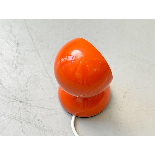 Orange Eclisse Orange Table Lamp by Vico Magistretti for Artemide, Italy, 1960s For Sale - Image 8 of 13