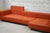 Sofa by italian brand Frigetto. Remains in original fabric. Stands on brushed metal feet. Backrests can be unfolded back,...