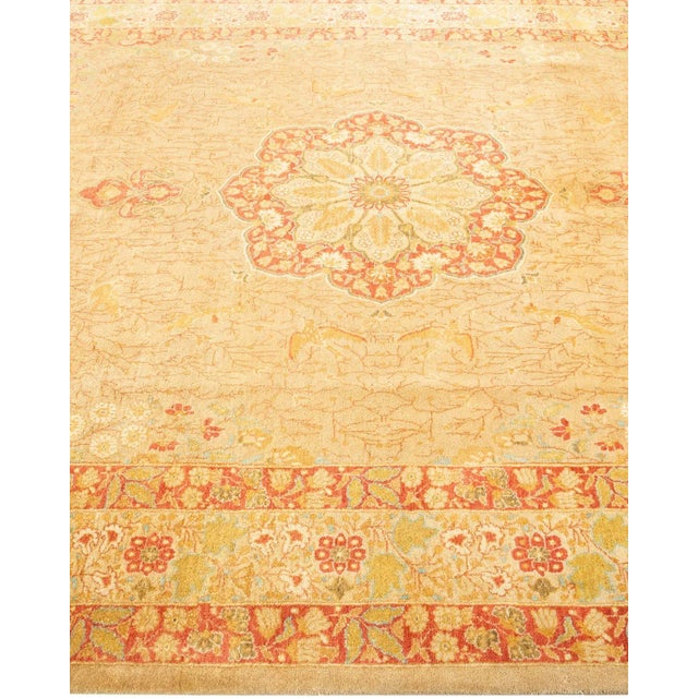 Solo Rugs Mogul, One-of-a-Kind Hand-Knotted Area Rug - Yellow, 6' 2" x 9' 3" For Sale - Image 4 of 8