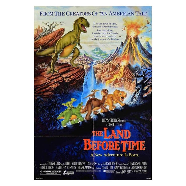 1980s The Land Before Time Film Poster, USA, 1988 For Sale - Image 5 of 5