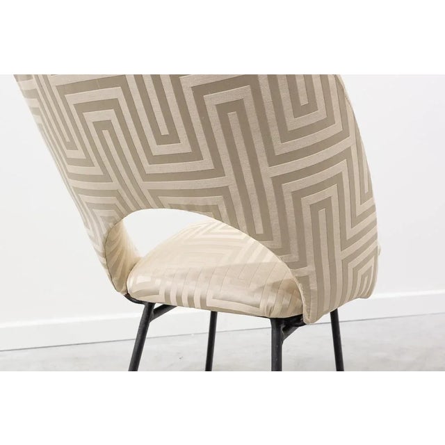 Black Tubular Iron Side Chair, 1950s For Sale - Image 8 of 9