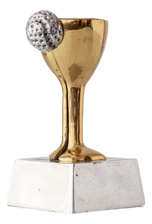 Brass & Aluminum Golf Trophy Sculpture by Marshall